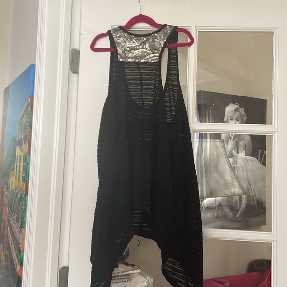 Lane Bryant Black Textured Top - Picture 2 of 4